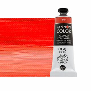 Pannoncolor olajfesték 872-4 kadmium középvörös 38ml