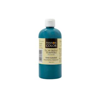 Pannoncolor tempera 615 sötét türkizkék ecsetkész 500ml