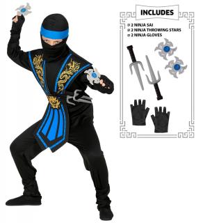 Kék ninja jelmez 140-es