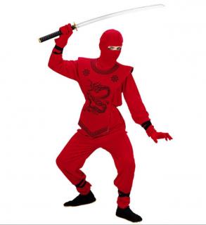 Piros ninja jelmez 158-as