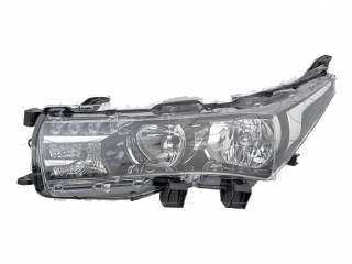 Toyota Corolla fényszóró /+LED bal (motoros) 2013-