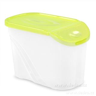 Élelmiszer tároló doboz adagoló nyílással 0,75 l - zöld