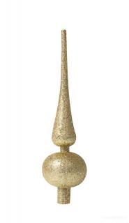 Karácsonyfa csúcsdísz 24 cm - Arany