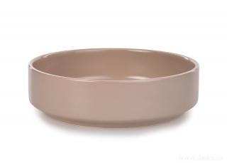 Kerámia tál, virágtál 20 cm - Bézs