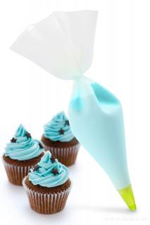 PROFI-CREAM Szilikon mosható díszítőtáska + 5 díszítő fej