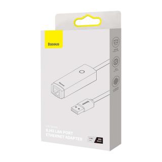 Baseus HUB Lite Series Ethernet (USB-A bemenetről - RJ45 LAN port) adapter, 100Mbps, fekete (WKQX000