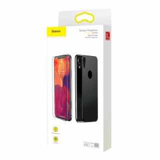 Baseus iPhone XR (6.1") 0.3 mm, kijelzővédő üveg fólia (előlap + hátlap), fekete (SGAPIPH61-TZ01)
