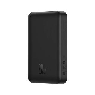 Baseus Magnetic Mini külső akkumlátor, MagSafe kompatibilis, USB-C - USB-C kábellel, 15W / PD 20W, 6