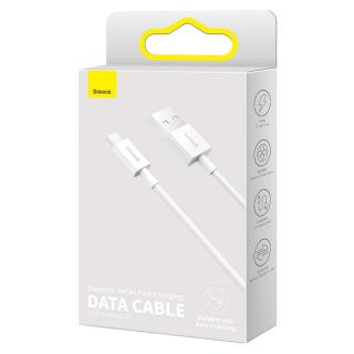 Baseus Micro USB kábel, Superior, gyorstöltő kábel, 2A, 1m, fehér (CAMYS-02)