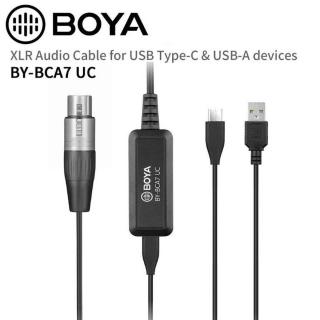 BOYA átalakító XLR - Lightning (BY-BCA7), fekete EU