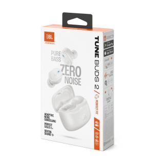 JBL Tune Buds 2 TWS Bluetooth vezeték nélküli fülhallgató, fehér EU