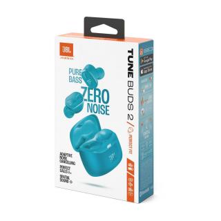 JBL Tune Buds 2 TWS Bluetooth vezeték nélküli fülhallgató, türkizkék EU