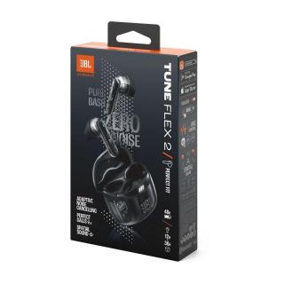 JBL Tune Flex 2 Ghost Edition vezeték nélküli fülhallgató, fekete EU
