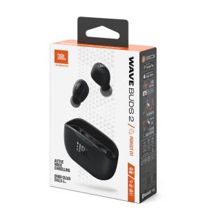 JBL Wave Buds 2 TWS vezeték nélküli fülhallgató, fekete EU