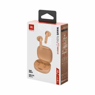 JBL Wave Flex TWS Bluetooth In-Ear fülhallgató, bézs EU