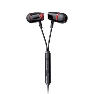 Joyroom vezetékes headset, fekete EU (JR-EL114-BLK)