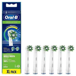 Oral-B CrossAction elektromos fogkefe pótfej (6db), fehér