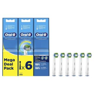 Oral-B Precision Clean elektromos fogkefe pótfej (6db), fehér EU