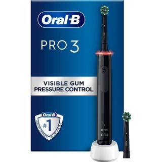 Oral-B Pro3 3400N Cross Action elektromos fogkefe, fekete EU