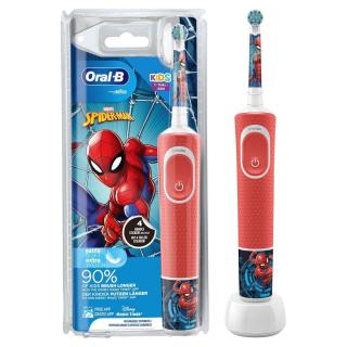 Oral-B Vitality D100 elektromos fogkefe gyerekeknek - Spider-Man, piros EU