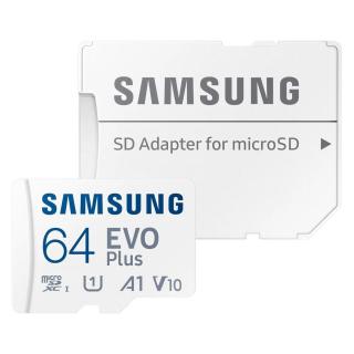 Samsung EVO+ 2024 MicroSD kártya  64GB + SD Adapter (MB-MC64SA)