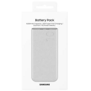 Samsung power bank, gyorstöltés, Type-C - Type-C 0.2m kábellel, 10.000mAh, 25W, bézs (EB-P340