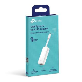 TP-LINK Adapter UE300C Type-C - Ethernet RJ45, 1000 Mb/s, fehér EU