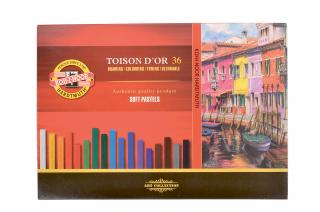 8585 Száraz pasztell 7x7. 36db. TOISON DOR. SOFT (porpasztell)