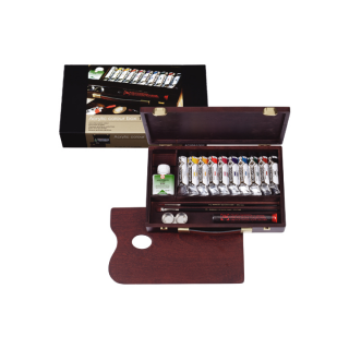 Akrilfesték Rembrandt box traditional/10x40ml+kiegészítőkkel