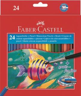 Akvarell szinesceruza készlet- 24 szín - papír doboz (Faber)