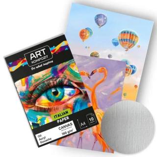 Art Kompozit vászon texturált papírblokk A4 10 lap 360g/m2