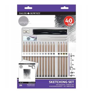 Daler Rowney Simply Sketching Set 40 db