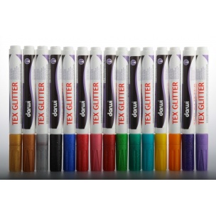 DARWI TEX textilfestő filctoll glitteres 6ml | különböző színek