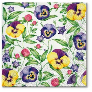 Decoupage szalvéták Beautiful Pansies - 1 db (Decoupage)