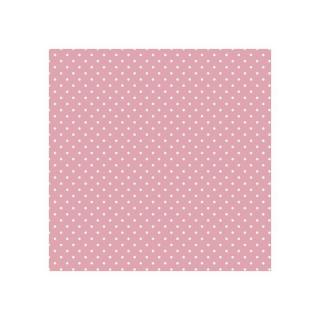 Decoupage szalvéták - White Dots on Pink  - 1db