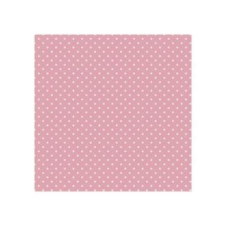 Decoupage szalvéták - White Dots on Pink  - 1db
