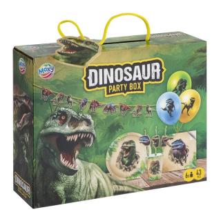 Dinoszaurusz tematikájú gyermek party szett 43 db