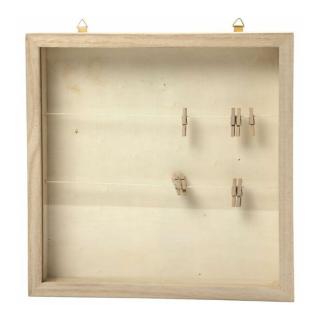 Fa képkeret 3D - 23 x 23cm (képkeret fából)
