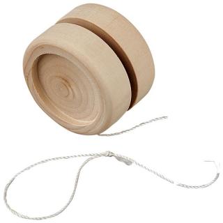Fából készült jojó (befejezésre alkalmas játék)