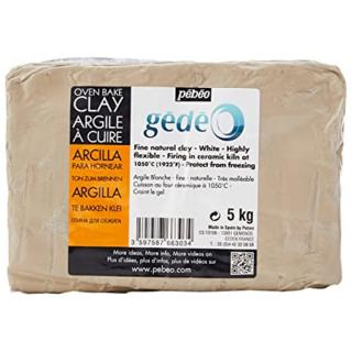 Fehér modellező gyurma égetéshez Pebeo 5 kg (Tüzelési)