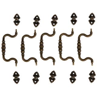 Fém fogantyú bronz színű 90x39 mm - 5 db | különböző fajták