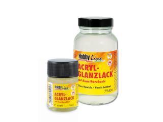 Fényes szintetikus gyanta bázisú akril lakk 50 / 250 ml  Hobby Line | különböző térfogatok