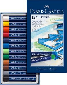 Gofa olajpasztell készlet - 12 szín (Faber Castel -)