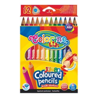 Háromszögletes JUMBO Colorino zsírkréta 12 db