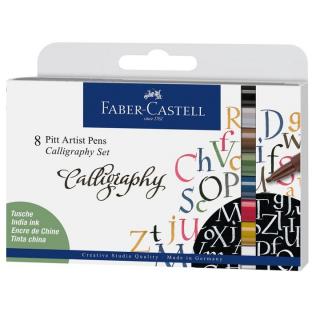 Kalligrafikus tollak Faber-Castell Pitt / 8 db készlet