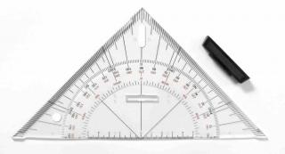 Navigációs vonalzó LENIAR 45° / 25 cm  (Navigációs vonalzó)