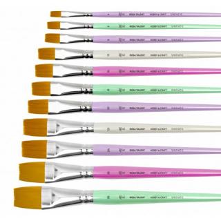 Rosa Hobby &amp;amp; Craft lapos ecset | Various Sizes
