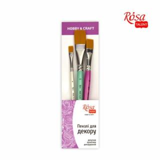 ROSA TALENT Hobby &amp;amp; Craft lapos ecsetkészlet