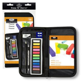 Szárazpasztel készlet Essentials tolltartóban / 18 részes