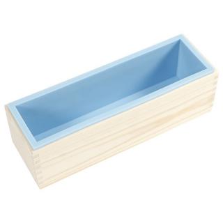 Szilikon forma fa dobozban (szappankészítő forma)